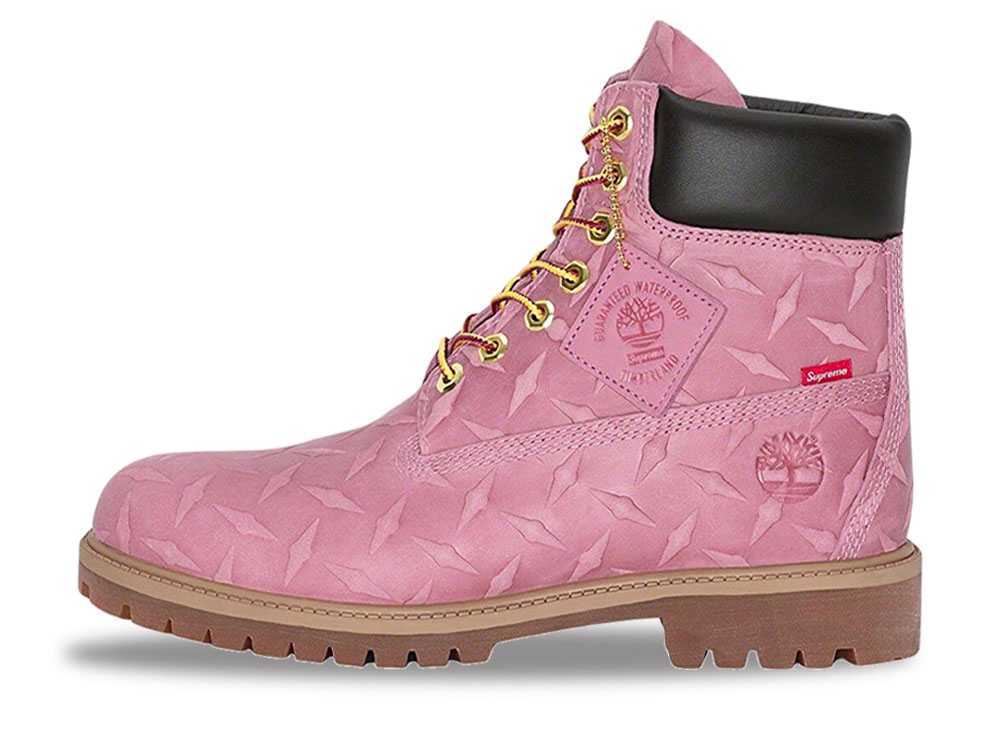10インチ Supreme Timberland Diamond Plate 6inch Premium Boots "Pink" 28cm SUP-TMB-23FW-PK