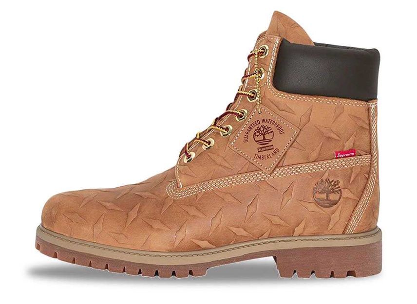 Supreme Timberland Diamond Plate 6inch Premium Waterproof Boot "Wheat" 26cm SUP-TMB-23FW-WH_画像1