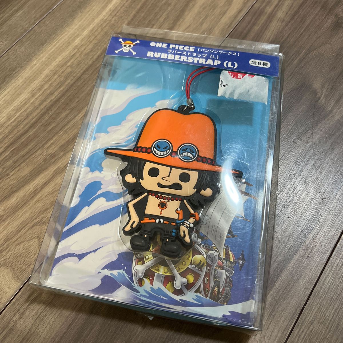 ONE PIECE エース　パンソンワークス　ラバーストラップ　（Ｌ）