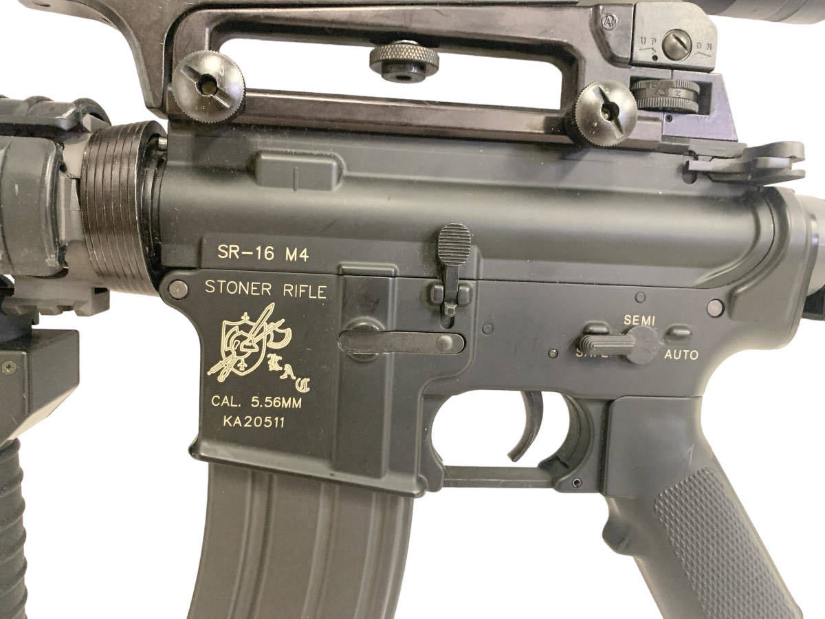 MARUI 東京マルイ STONER-RIFLE ストーナー ライフル SR-16 M4 ASGK サバゲー ミリタリー トイガン コレクション 現状品 SK2311068_画像8