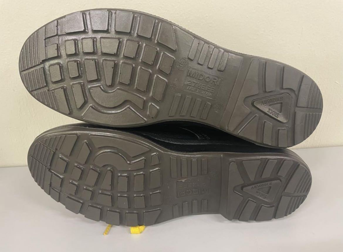 新品　ミドリ安全 安全靴　CJ010 静電 耐滑 軽量 短靴　27.5㎝　未使用　送料無料　ブラック　スニーカータイプ　作業靴　MIDORI ANZEN_画像6