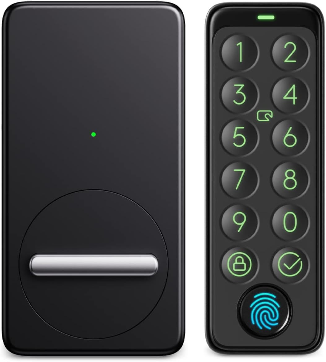 未使用　SwitchBot スマートロック 指紋認証パッド セット Alexa スマートホーム スイッチボット オートロック 暗証番号 W1601702_画像1