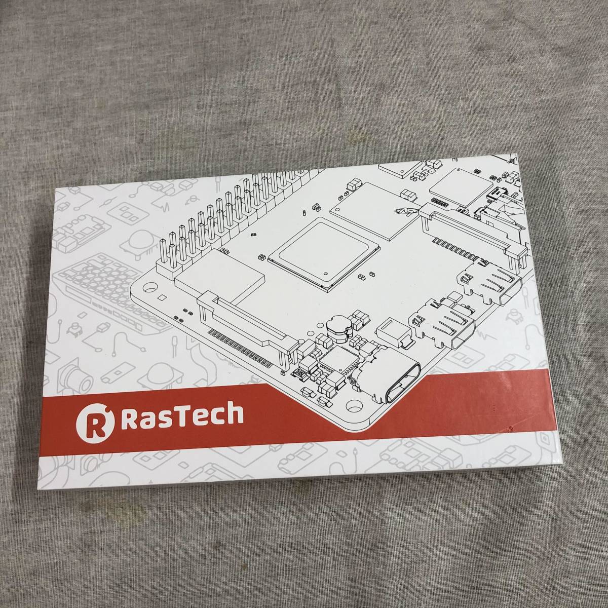 ジャンク品　RasTech Raspberry Pi 4 Model B(RAM 8GB) Pi4 8gb セット 32GBのMicroSDカード_画像1