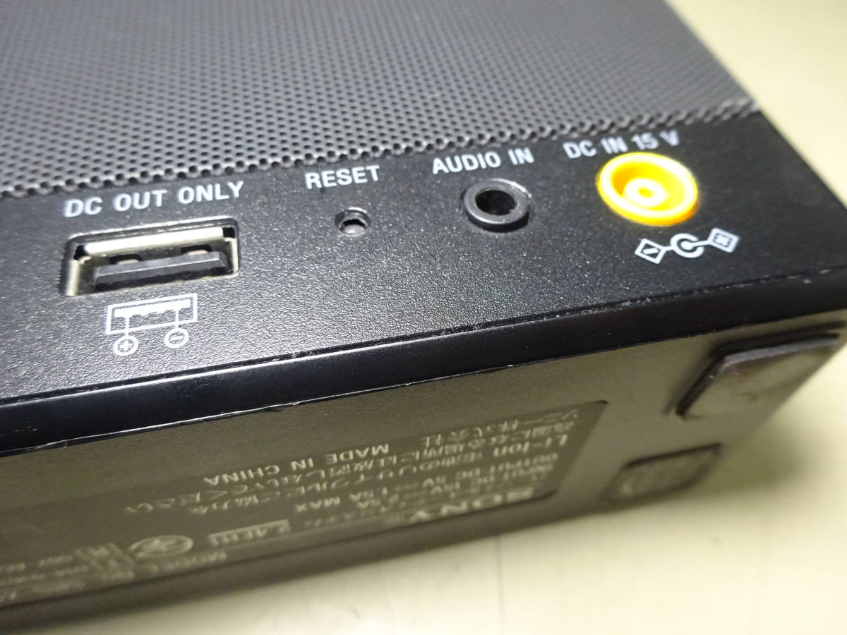 京都6☆SONY ソニー SRS-X55 Bluetooth ワイヤレスポータブルスピーカー 15年製 本体のみ 動作未確認_画像9