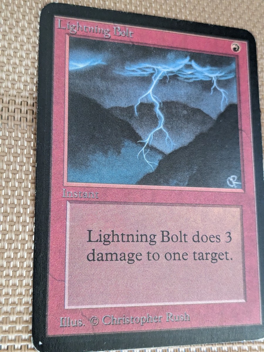 アルファ α 版 Lightning Bolt 稲妻 LEA【EN】英語 マジックザギャザリング mtg MTG_画像4