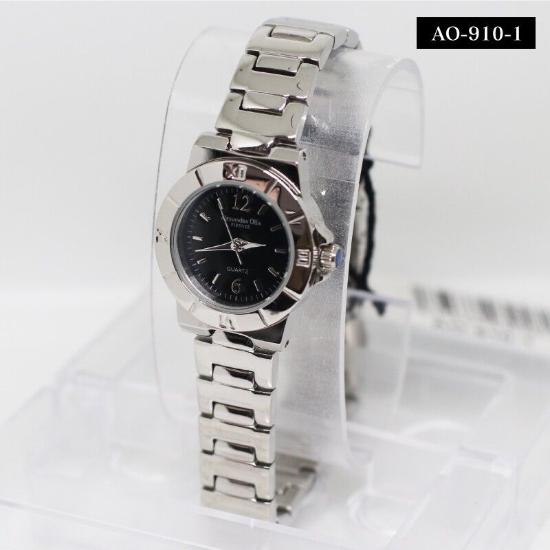 Alessandra Olla《 アレサンドラオーラ レディース腕時計 ブラック》AO-910レディース クオーツ シンプル高級感