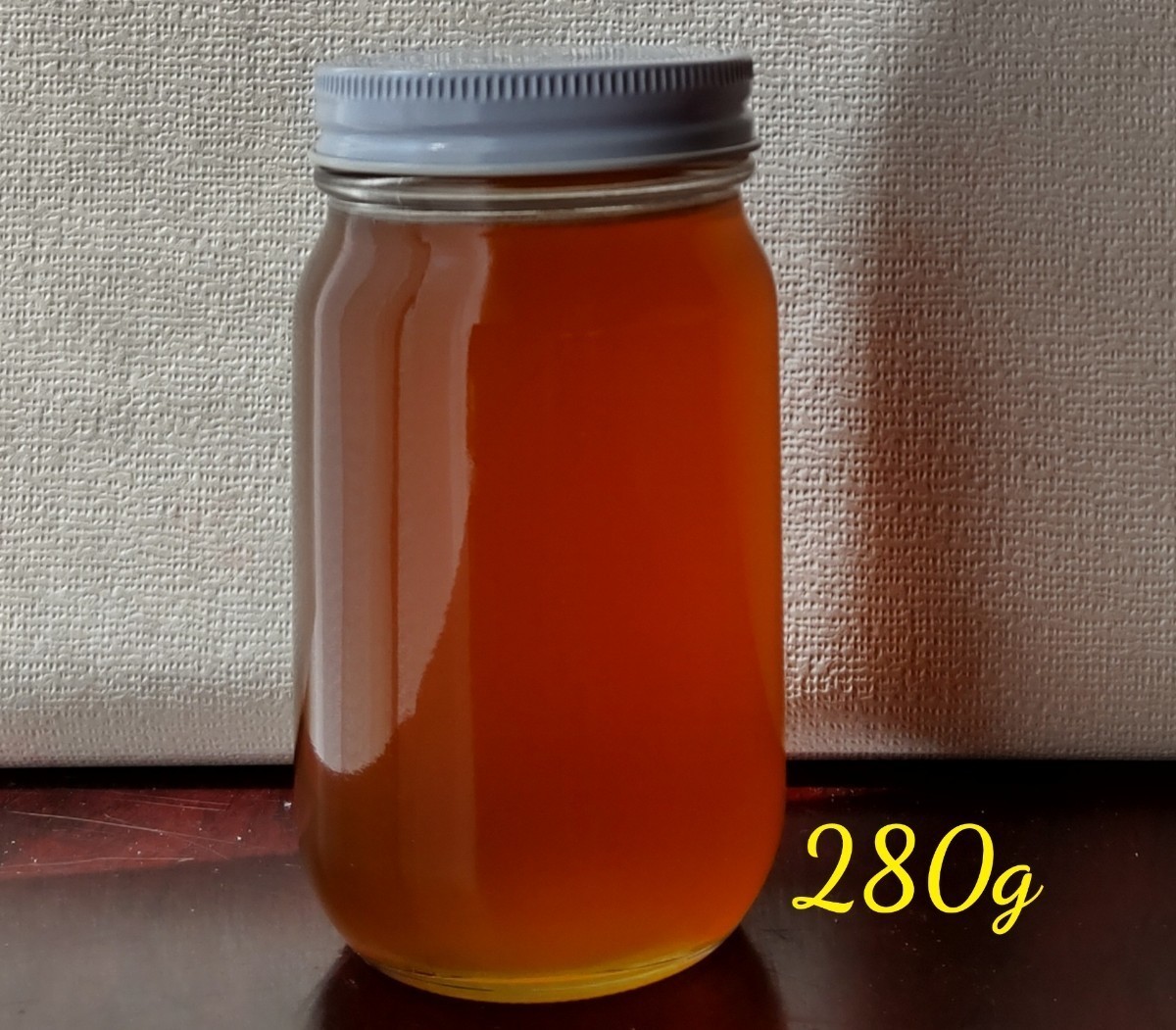 非加熱　日本ミツバチ　蜂蜜　百花蜜　　　国産　日本蜜蜂　280g_画像1