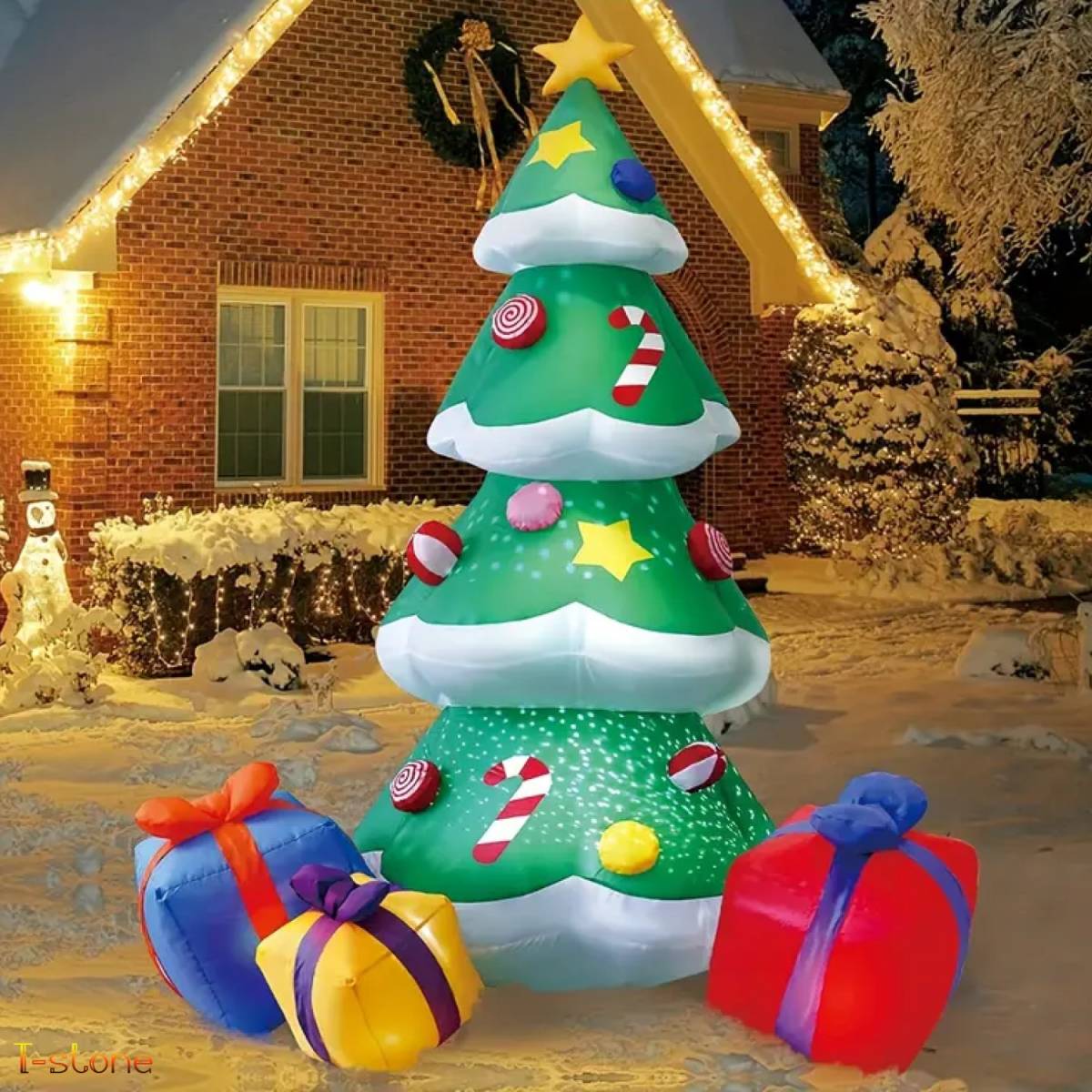  air ba Rune Christmas tree . present high luminance LED internal organs inflatable Event decoration presence eminent garden garden party atmosphere making 
