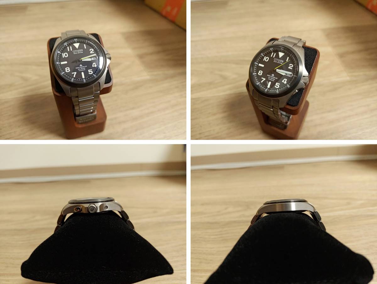 【使用頻度少】 シチズン CITIZEN 腕時計 PROMASTER プロマスター エコ・ドライブ 電波時計 ランドシリーズ PMD56-2952 国内正規品【美品】_※時計スタンドは付属しません