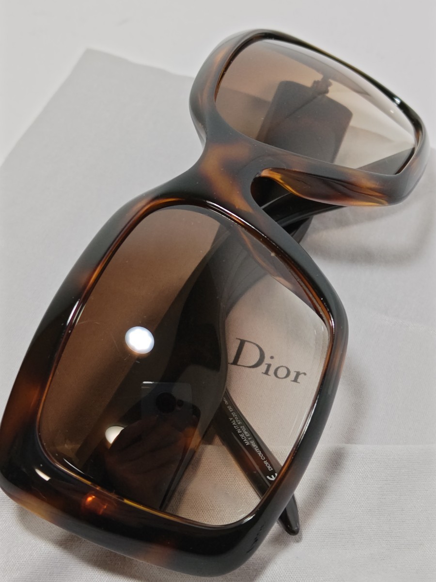 1円スタート【美品/袋付き】Dior　クリスチャンディオール　サングラス　COUTURE1　EIP02 ブラウングラデーションレンズ　イタリア製_画像8