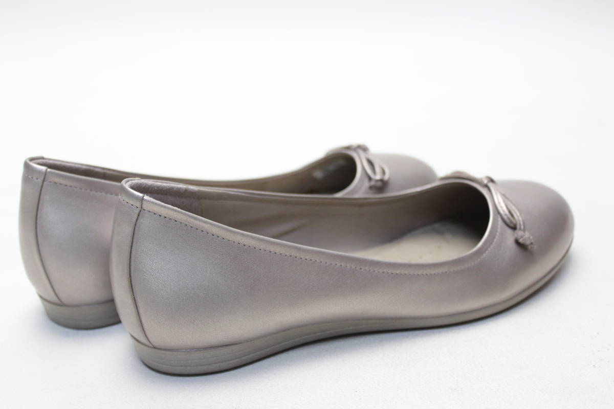 25# new goods!ecco eko - original leather ribbon ballet shoes (35)