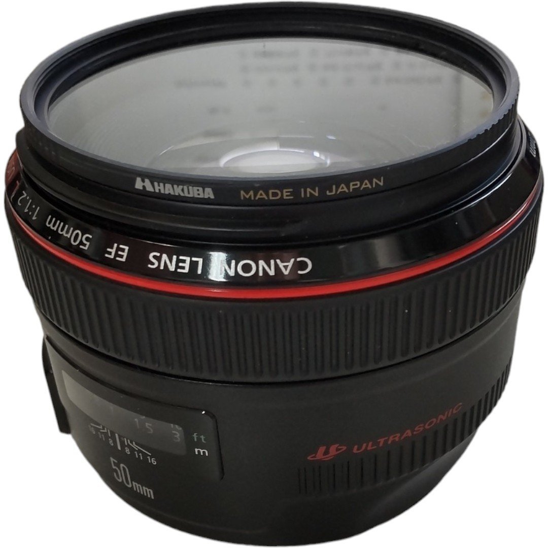 【中古品】 Canon レンズ EF 50mm f/1.2L USM レンズフード付き 一眼カメラ用レンズ 箱あり L55117RE_画像7