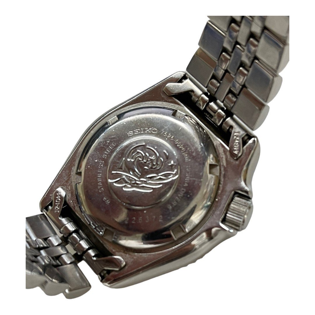 【中古品】SEIKO セイコー 7S26-0020 ダイバーズ デイデイト 自動巻き メンズ腕時計 コマ 保証書 取扱説明書あり L55436RE_画像7