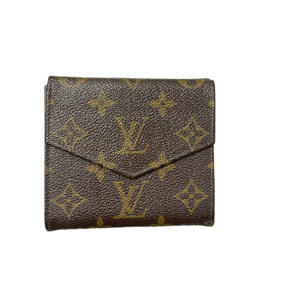 【中古品】 Louis Vuitton ルイヴィトン モノグラム Wホック 折財布 レディース財布 箱無 本体のみ N12-181RK_画像3