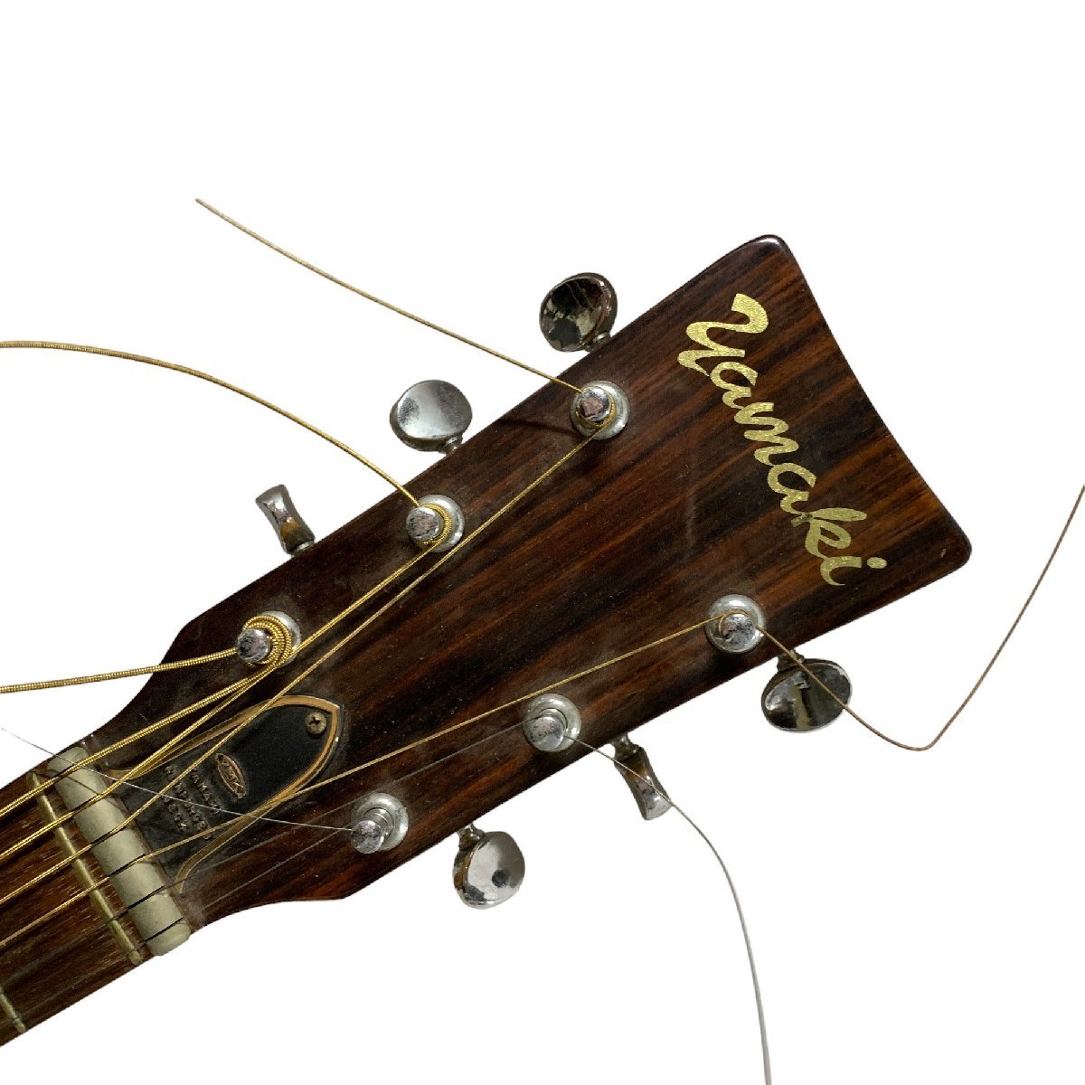◆中古品◆弦楽器 ヤマキ アコースティックギター FOLK No.120 フォークギター Yamaki Deluxe ハードケース付き X55078N_画像4