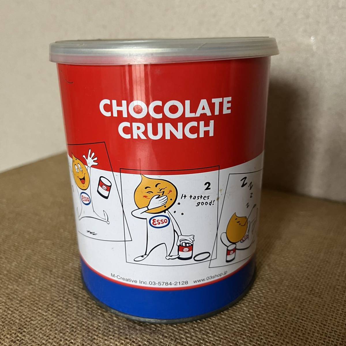 エッソ チョコクランチ缶 / Esso Chocolate Crunch Can Vintage_画像2