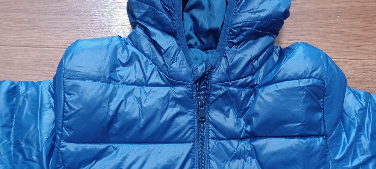 軽くて暖かい☆キッズ ホワイトダックダウン 140cm  ブルー ジャケット