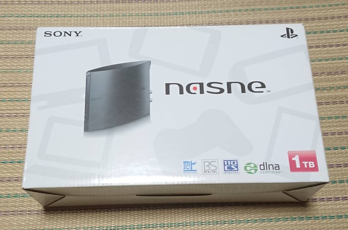 nasne（ナスネ）動作確認済 1TB HDDモデル CECH-ZNR2J　ファームウェア1.00　SONY　ソニー