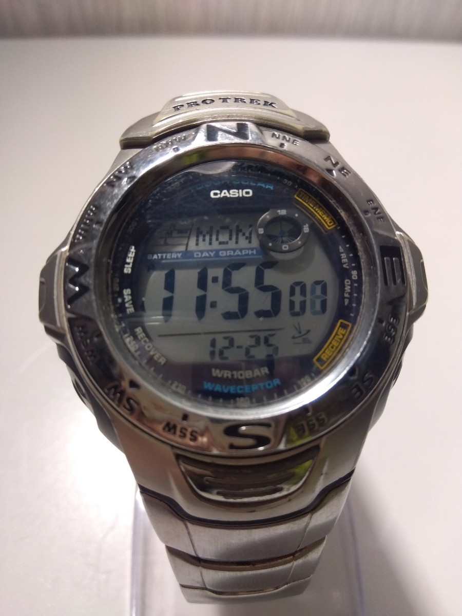 【A578】【稼働品】CASIO カシオ PROTREK プロトレック PRW-1000J 電波ソーラー メンズ 腕時計 デジタル文字盤_画像1