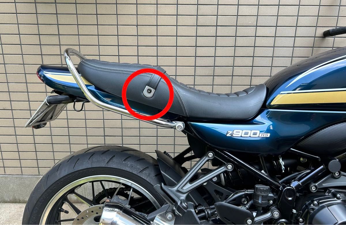 Z900RS シートベルト用　チタンボルト　ブラック　2個　CAFE シート