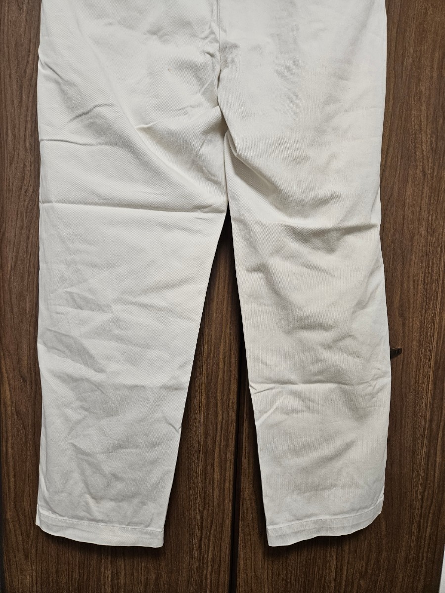 90s Polo Ralph Lauren two tuck wide chino pants W35 degree eggshell white series Polo Ralph Lauren US old clothes 