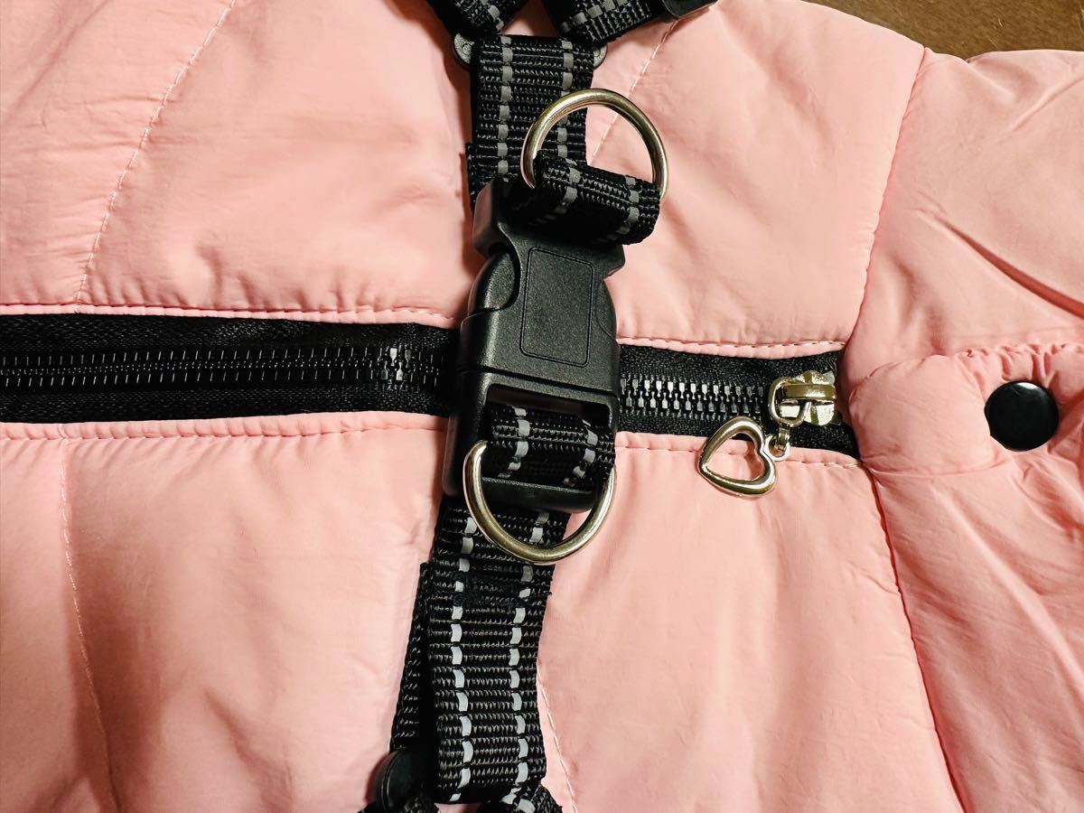 犬服　いぬの服　防寒着　ダウン　Mサイズ　犬服冬　コート　ドッグウェア　ピンク