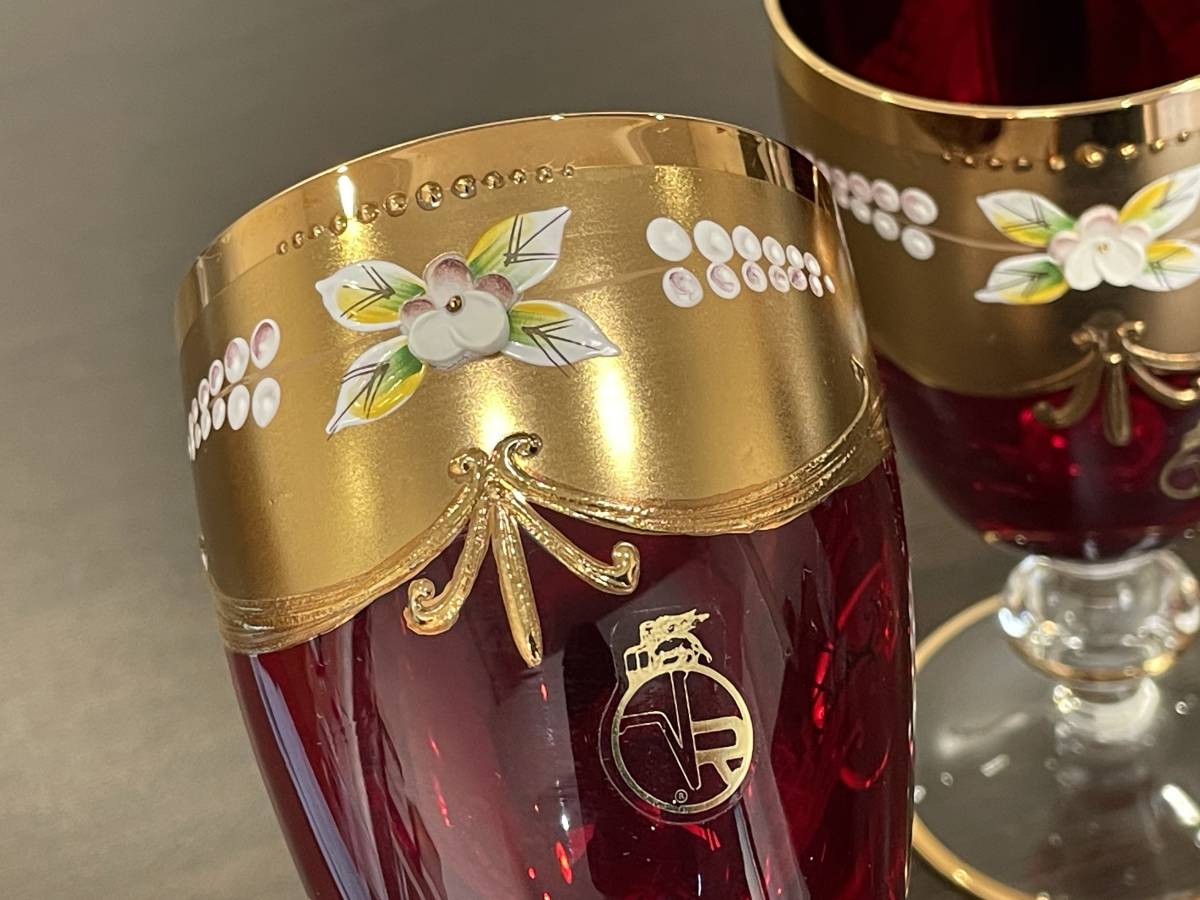 ☆【イタリア製 ベネチアングラス 2客セット】Vecchia Murano ☆【イタリア製 ベネチアングラス 2客セット】Vecchia Murano