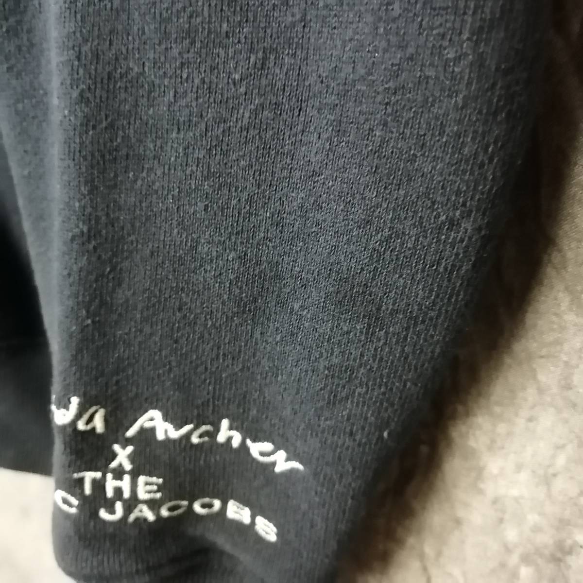 MARC JACOBS MAGDA ARCHER スウェット XS コラボ ブラック 黒 レトロポップ アニマル マーク ジェイコブス【USED品】 22 00132_画像4