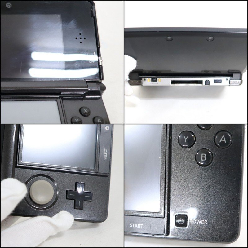 【NINTENDO/ニンテンドー】3DS CTR-001 ブラック タッチペン付き 任天堂 携帯ゲーム機 初期化済み/ts0125_画像6