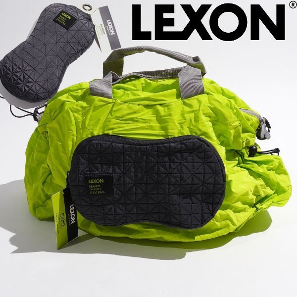 新品1円～★フランス発ブランド♪LEXON レクソン 折り畳み式ダッフルバッグ ジムバッグ スポーツバッグ 旅行 軽量◆5865◆_画像1