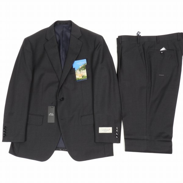 新品1円～★定価7.5万 Black On TETE HOMME テットオム 伊生地 LANEROSSI ラネロッシ マルゾット 秋冬 ウール毛 スーツ 102BB6 ◆5893◆_画像3