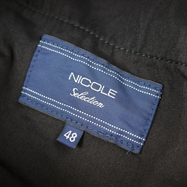 新品1円～★ニコル セレクション NICOLE selection メンズ 春夏 ストレッチ ストレートパンツ 50 XL ブラック 黒 本物◆6111◆_画像8