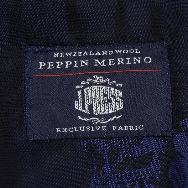 新品1円～★J.PRESS ジェイプレス メンズ 秋冬 PEPPIN MERINO ペピンメリノ ウール毛100% シングルジャケット AB7 グレー金ボタン ◆6323◆_画像5