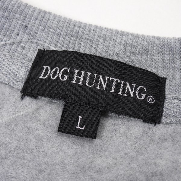 新品1円～★DOG HUNTING ドッグ ハンティング メンズ 裏起毛 クルーネック トレーナー M グレー スウェット 防寒 本物 ◆8930◆_画像10