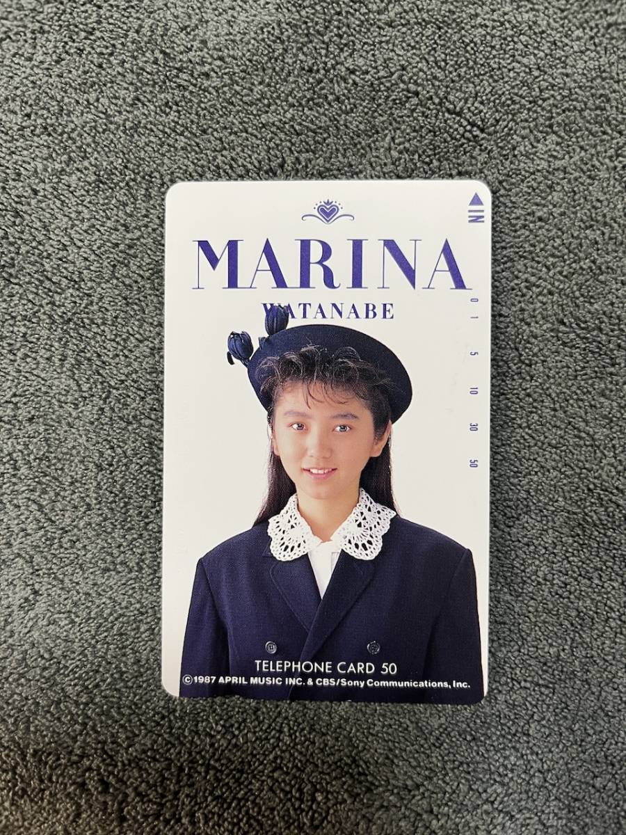 [ unused ] Watanabe Marina telephone card (50 times )