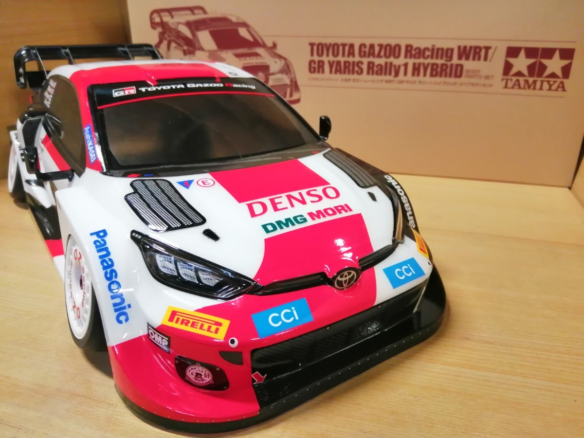 No.4 最新 タミヤ TT-02シャーシ ボディ TOYOTA GAZOO racing WRT/GR YARIS Rally1 HYBRID ヤリス ラリー LED電飾対応可能 実走行用に！_興奮冷めやらぬラリーカーをラジコンで！