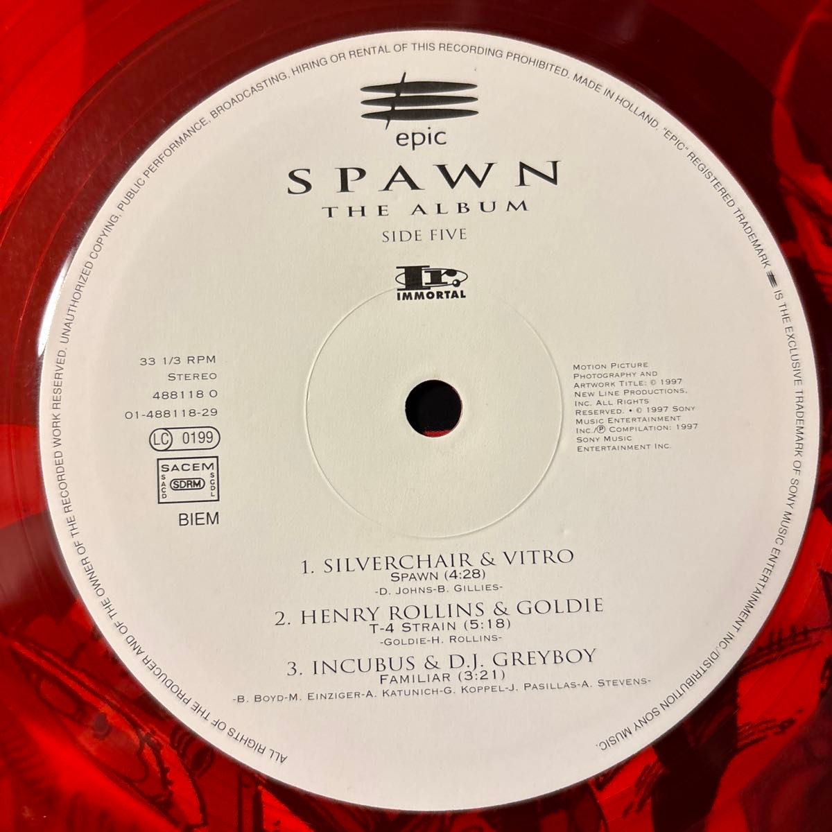 オリジナル盤 Spawn The Album レコード スポーン オリジナル サントラ ost サウンドトラック vinyl