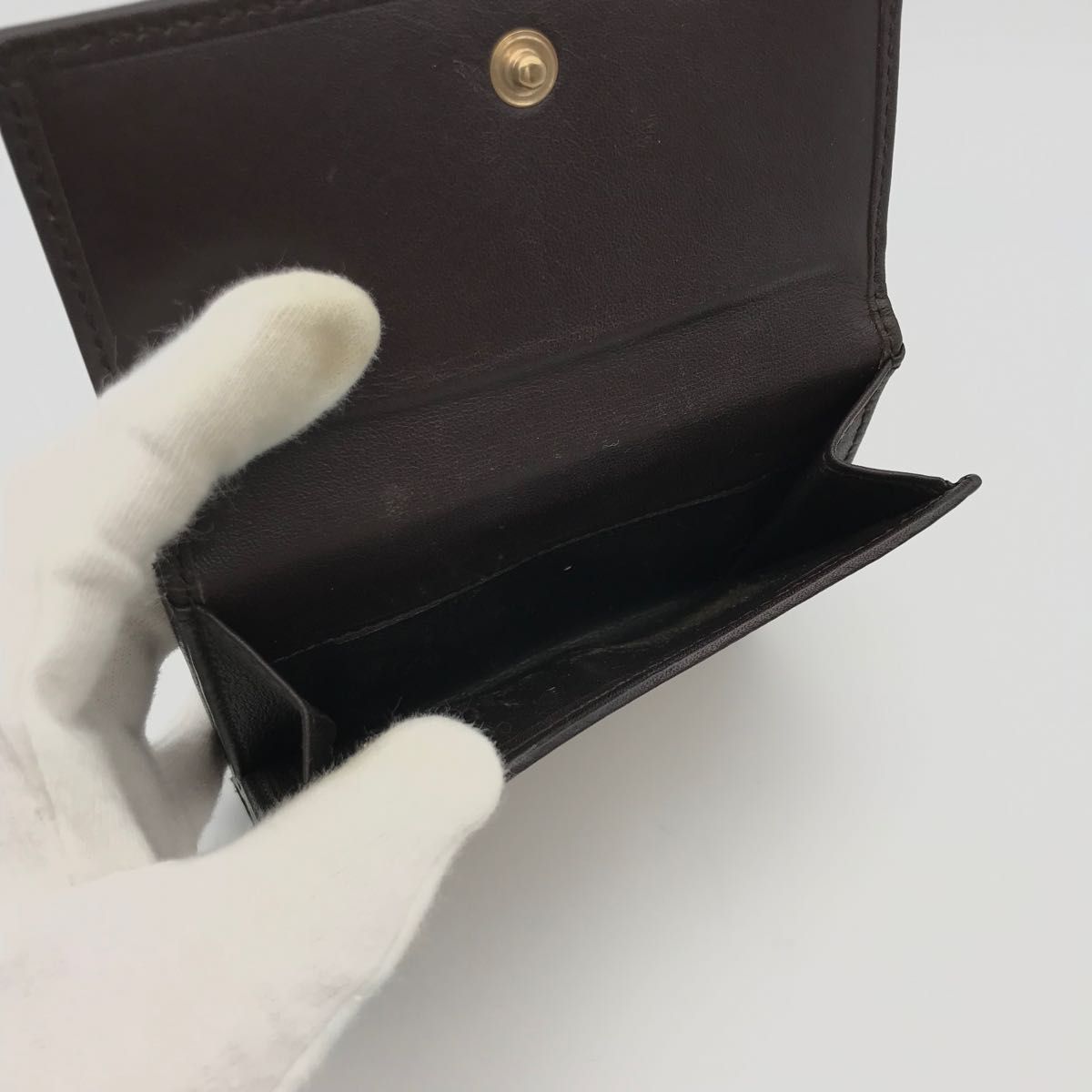 正規品 極美品 グッチ財布 折り財布 グッチメタルプレート 正規品 極美品 グッチ財布 折り財布 グッチメタルプレート