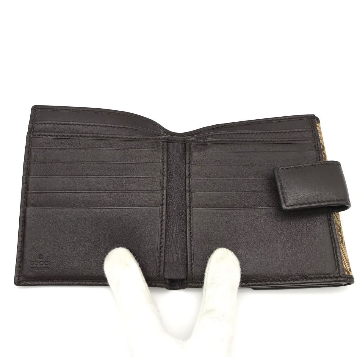 正規品 極美品 グッチ財布 折り財布 グッチメタルプレート 正規品 極美品 グッチ財布 折り財布 グッチメタルプレート