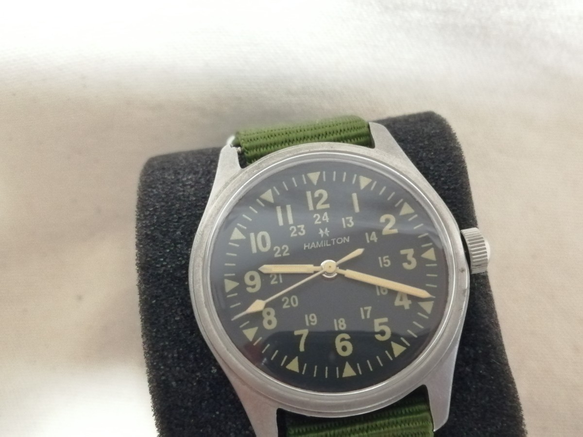 アンティーク　ハミルトン　軍用時計　自動巻き　カーキ　ベトナム戦争　ミリタリーウォッチ　ヴィンテージ　メンズ　腕時計　アメリカ軍_画像1