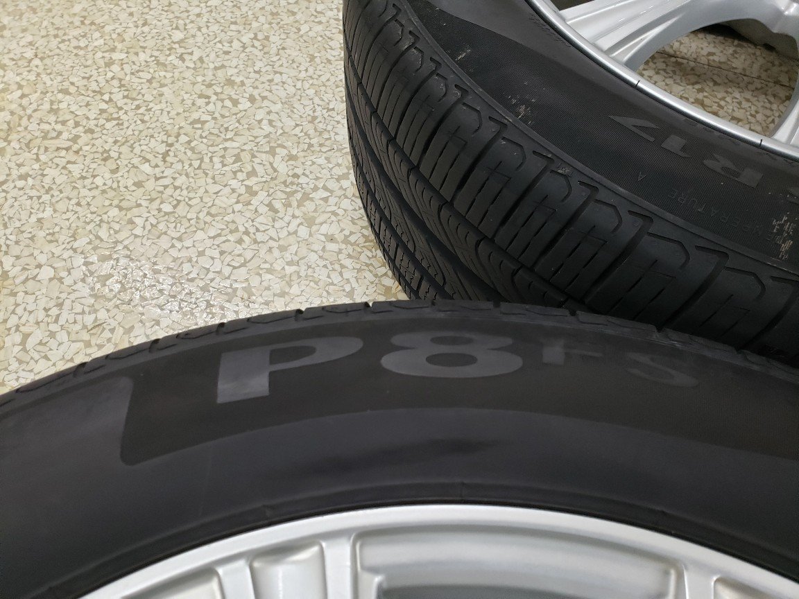 ◎傷小良品 深溝215/55R17 215/55-17セット WEDS JOKER 17in 7J +53 114.3/5H 検） エスティマ オデッセイ ヴェゼル CX-3 手渡OK 即納_画像4