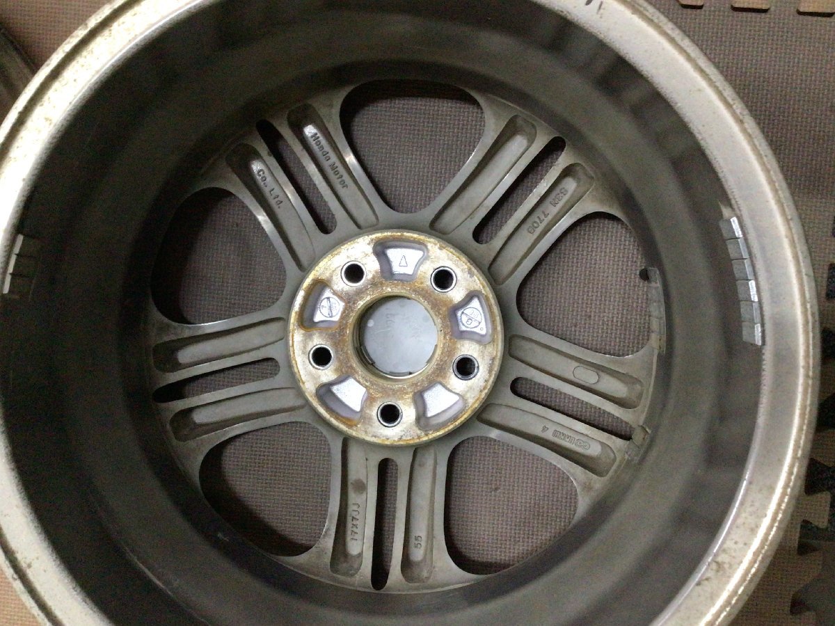 ★希少ホンダ純正ブラポリ　17×7J+55　114.3/5Hオデッセイステップワゴンなど純正戻しや純正流用スペアとしてもオススメ★_画像8