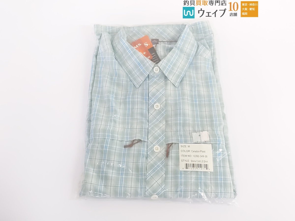 SIMMS Stone Cold LS Shirt シムス ストーンコールドシャツ Mサイズ セラドンプレイド 新品_60N442413 (1).JPG