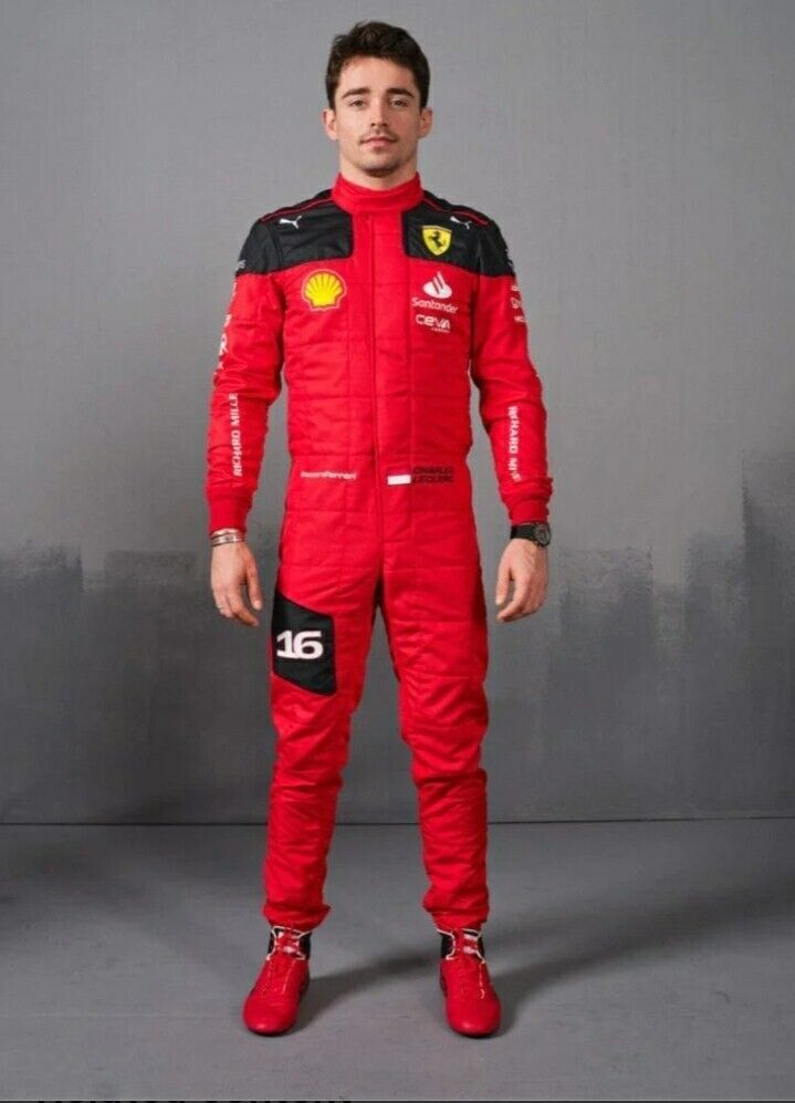 海外 高品質　送料込み　シャルル・ルクレール Charles leclerc F1　レーシングスーツ　サイズ各種 レプリカ カスタム対応