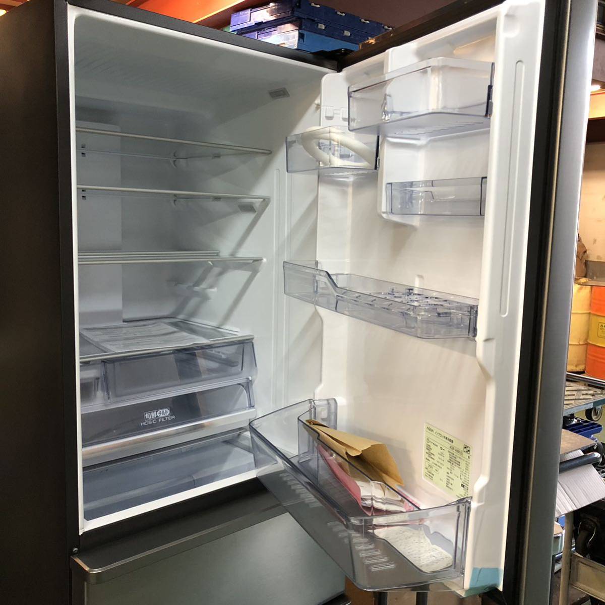 アクア AQUA 家庭用冷凍冷蔵庫 AQR-V46K(S) 458L 4ドア冷蔵庫 右開き ノンフロン 2021年製 未洗浄_画像9