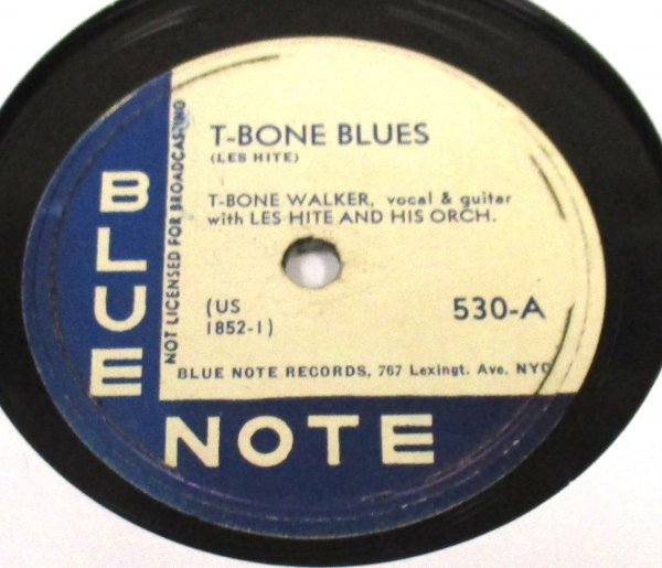 ** BLUES 78rpm ** T-Bone Walker T-Bone Blues / Jimmy's Blues [ US '47 Blue Note 530 ] SP盤_画像1