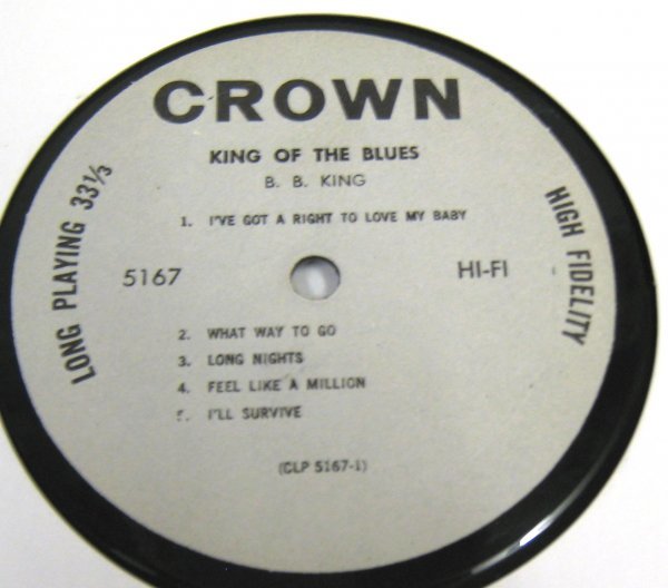 ☆彡 B.B. King King Of The Blues [ US mono Crown Records CLP 5167 ]_画像3