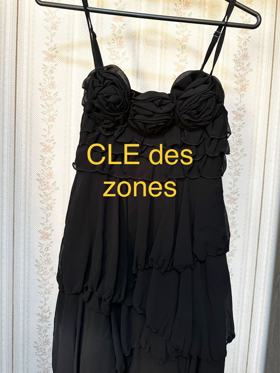 CLE des zones パーティドレス 膝丈 キャミソール