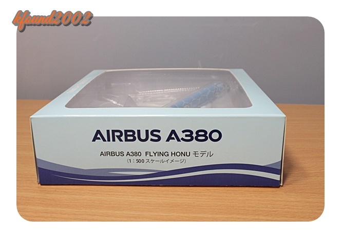 ANA AIRBUS A380 FLYING HONU 　全日空　エアバス　フライング　ホヌ　東京～ハワイ路線　1：５００　模型　ミニカー　良品！_画像3