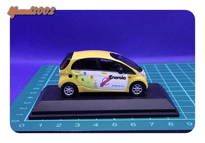 MITSUBISHI i  MiEV 三菱 アイ ミーブ 電気自動車 中国電力モデル 1/64 ミニカー コレクター放出品！の画像4